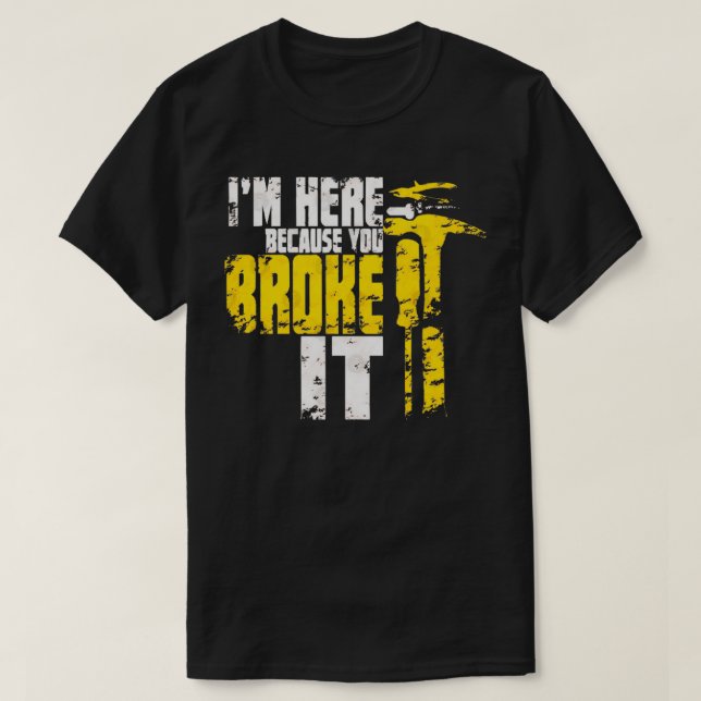 Handyman Mechanic Gift Funny Carpenter Dad  T-Shirt (Design Front)