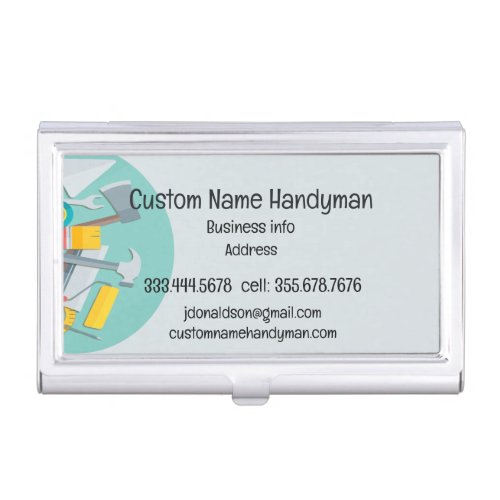 Handyman Mr Fixit Custom Business Cards Business Card Case