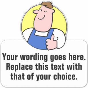 Handyman or Labourer Promotional Sticker