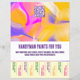 Handyman Painter Colorful Flyer