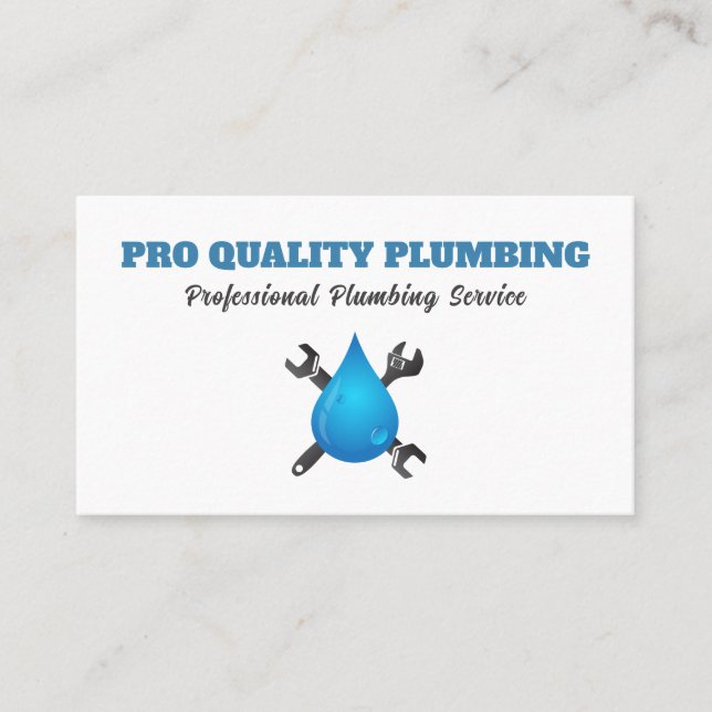 Handyman Plumber Maintenance Service Business Card (Front)