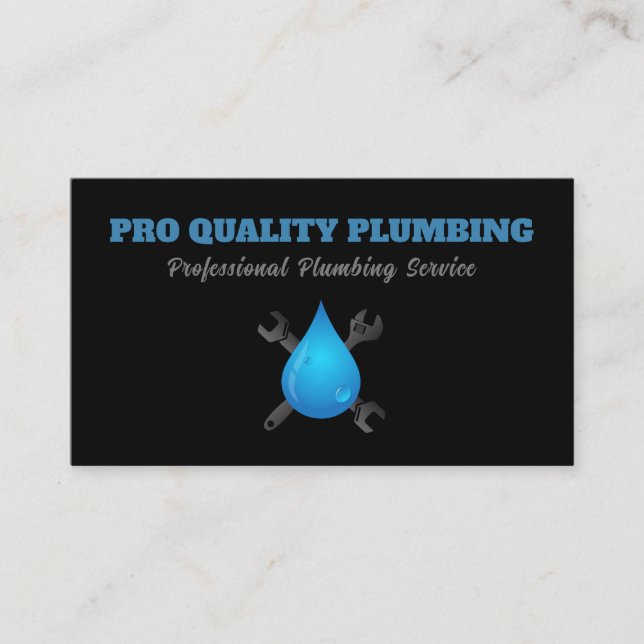Handyman Plumber Maintenance Service Business Card (Front)