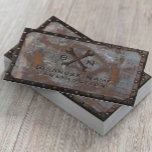 Handyman Plumber Vintage Rusty Metal Construction Business Card<br><div class="desc">Construction Handyman Plumber Vintage Rusty Metal Industrial Business Cards.</div>