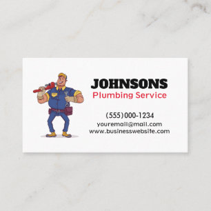 Handyman Plumber Wrench Maintenance Business Card