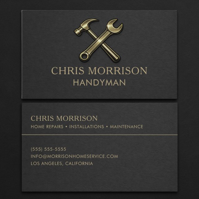 Handyman Professional  Business Card (Creator Uploaded)