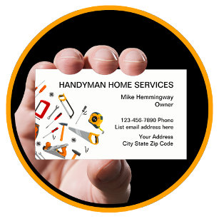 Handyman Professional Design Business Card