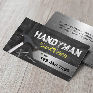 Handyman Professional Repair & Maintenance Service Business Card
