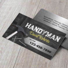 Handyman Professional Repair & Maintenance Service Business Card at Zazzle