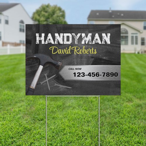 Handyman Professional Repair  Maintenance Service Sign