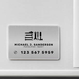 Handyman professional repair services metal magnet