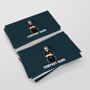 Handyman Repair & Maintenance Dark Blue  Business Card