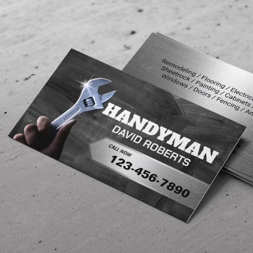 Handyman Repair Maintenance Plumbing Professional Business Card