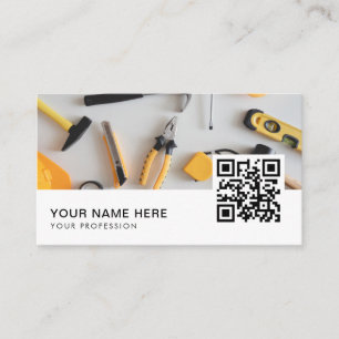 Handyman Repair   Maintenance Services QR Code Business Card