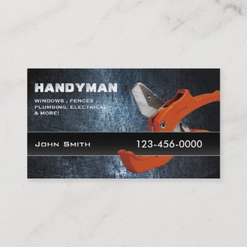 Handyman Repair Professional Business Cards by BlackEyesDrawing at Zazzle