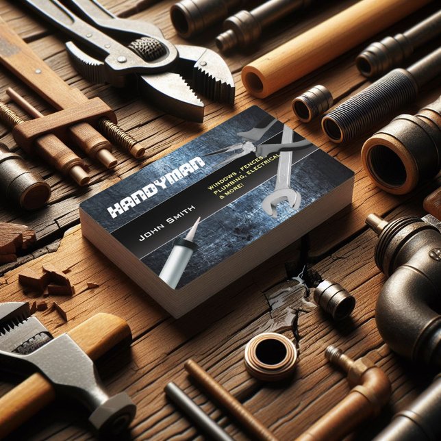 Handyman repair professional business cards (Creator Uploaded)