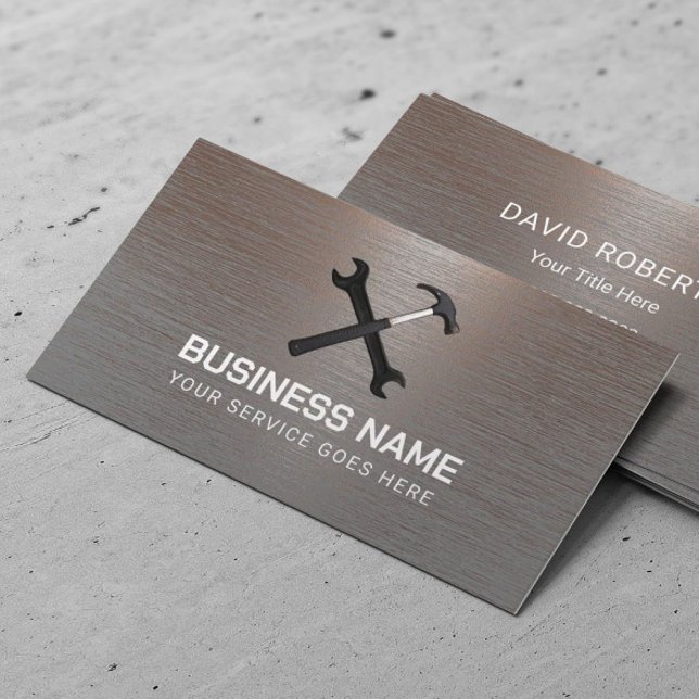 Handyman Repair Professional Maintenance Service Business Card (Creator Uploaded)