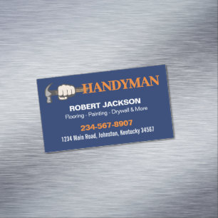 Handyman Repair Service Business Card Magnet