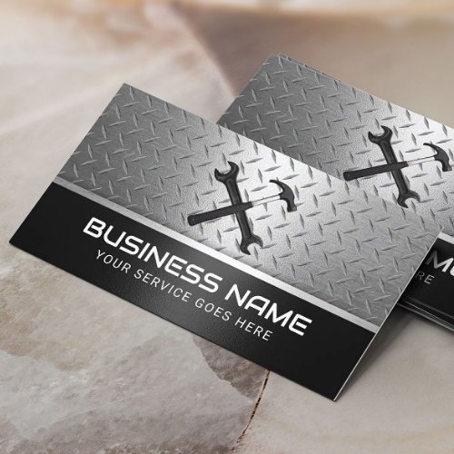 Handyman Repair Service Professional Metal Business Card