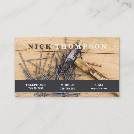 Customizable Handyman Repairman Business Card Template