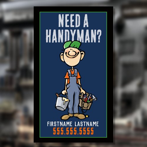 Handyman Repairman Odd Jobs Promotional Business Card