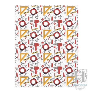 Handyman Scrapbook Paper in Red