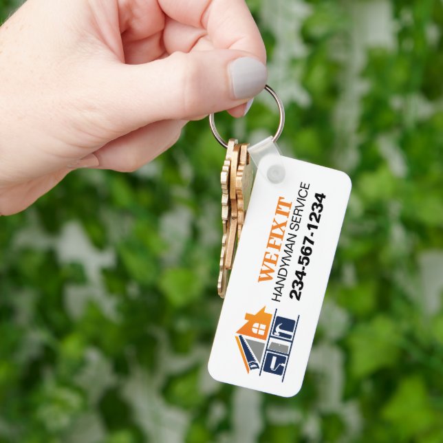 Handyman Service Advertising Keychain (Hand)