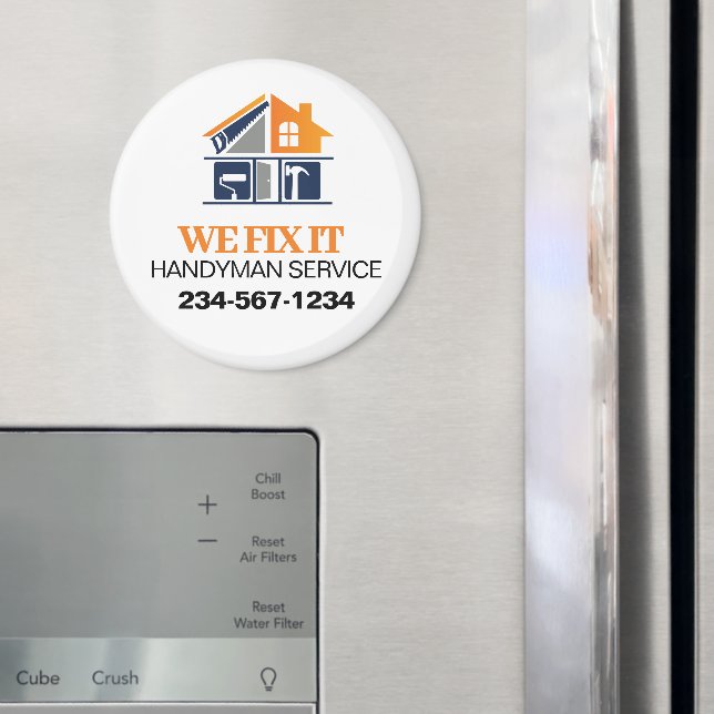 Handyman Service Advertising Magnet (In Situ (Fridge))