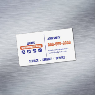 Handyman Service Business Card Magnet