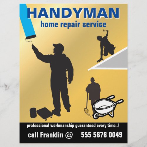 Handyman Service Small Business Home Repair Flyer