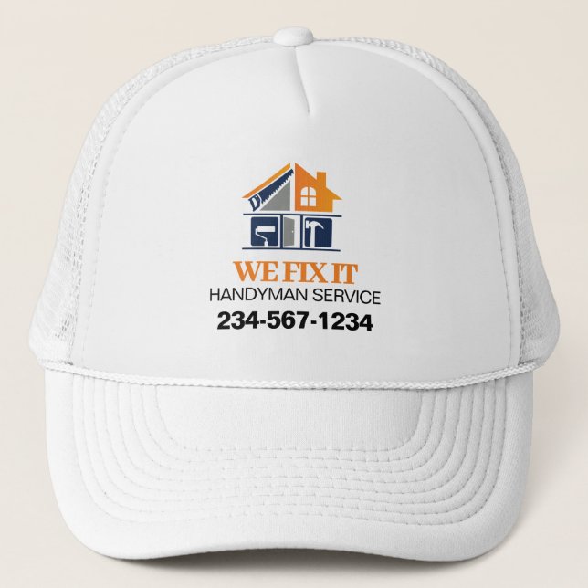 Handyman Service Trucker Hat (Front)