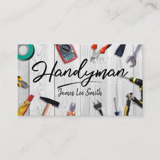 Handyman Services Business Card (Front)
