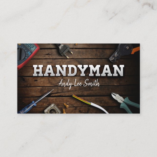 Handyman Services Business Card (Front)