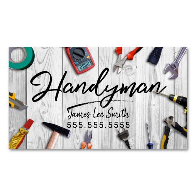 Handyman Services Business Card (Front)