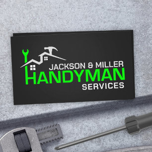 Handyman Services Cool Simple Business Card