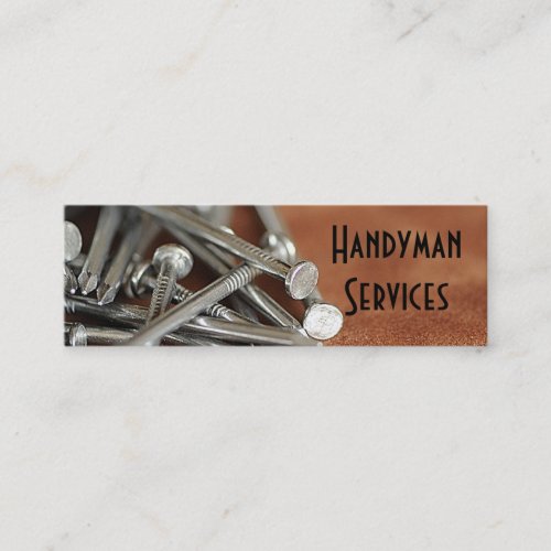 Handyman services mini business card