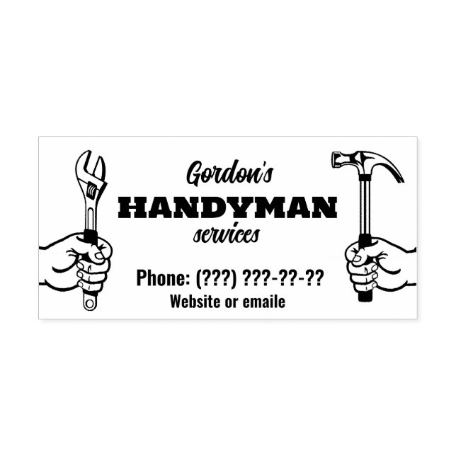 Handyman Services  Self-inking Stamp (Design)