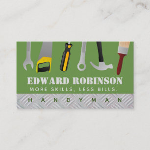 Handyman Slogans Business Cards