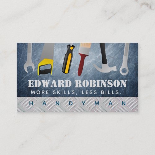 Handyman Slogans Business Cards