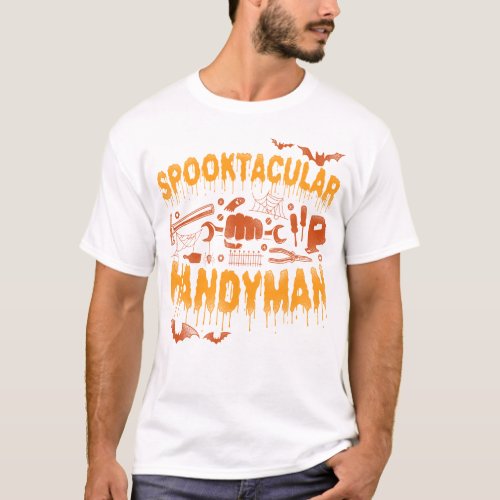 Handyman Spooktacular Handyman Halloween Vintage T_Shirt
