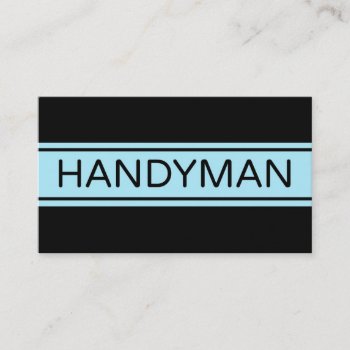 Handyman Stripe Business Card by businessCardsRUs at Zazzle