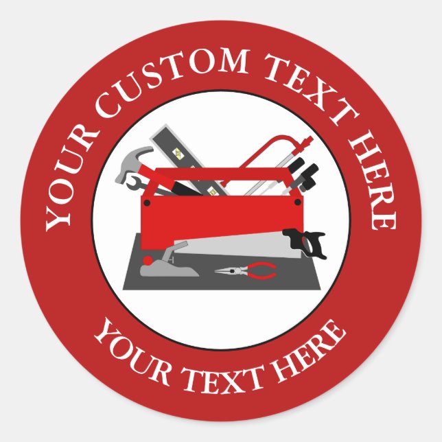 Handyman Tool Box 3" Classic Round Sticker (Front)