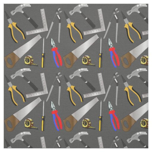 Handyman Tool Pattern Fabric