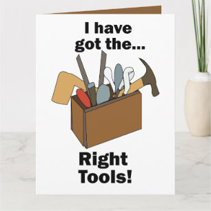 Handyman Toolbox I Have Got Right Tools Card