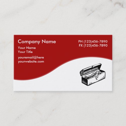 Handyman Toolbox Theme Business Card