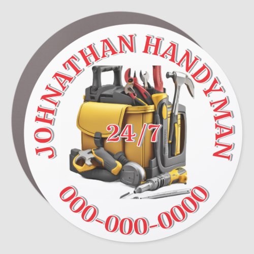 Handyman toolkit Mobile Business DIY Car Magnet