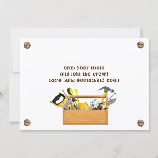 Handyman Tools and Gadgets Birthday Party Invitati Invitation Zazzle