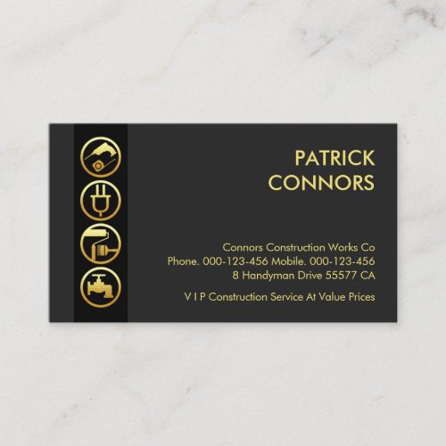 Handyman Tools Border Home Repair Business Card