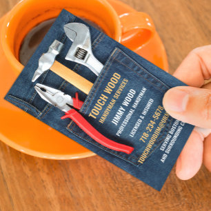 Handyman Tools Business Card Template