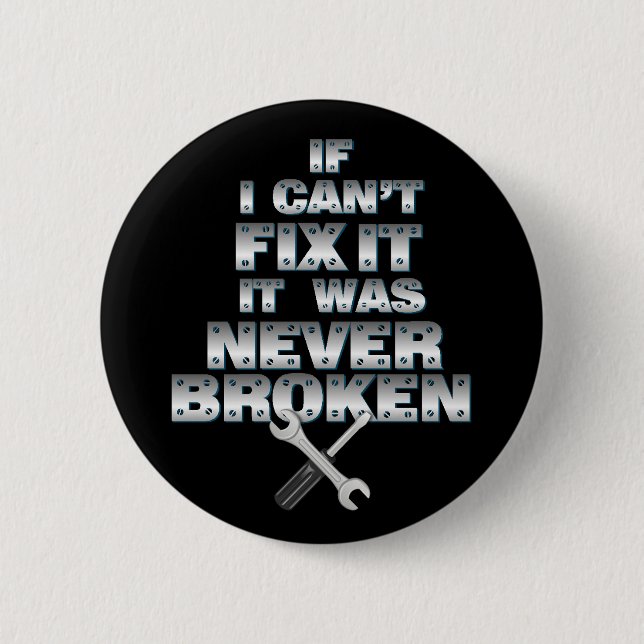 Handyman Tools Humor Button (Front)
