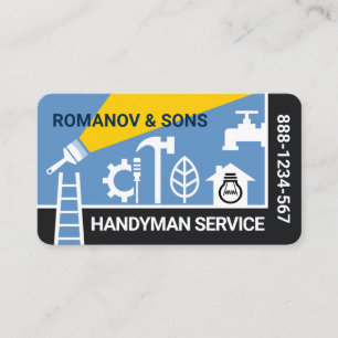 Handyman Tools Landscape Frame Business Card